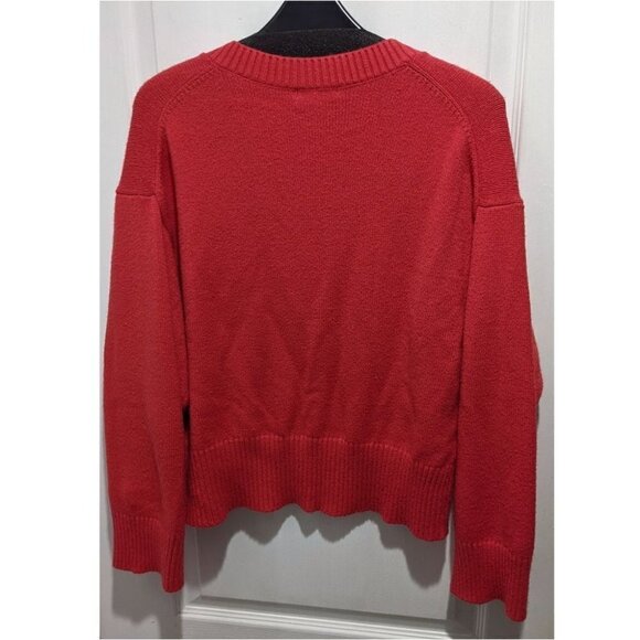 Amuse Society | Keri Long Sleeve Sweater in Red - Picture 3 of 6
